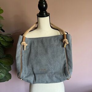 Michael Kors Isla Canvas Satchel Tote